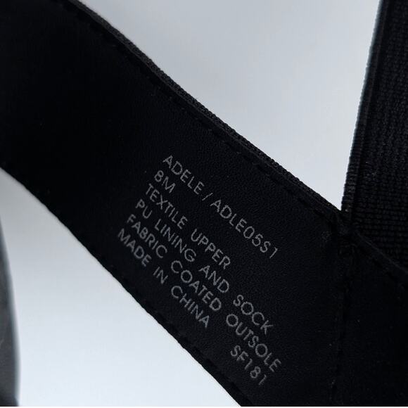 Steve Madden Adele Platform Flat Sandal Women's Ankle Strap Black Size US8M EU39 - Picture 8 of 10